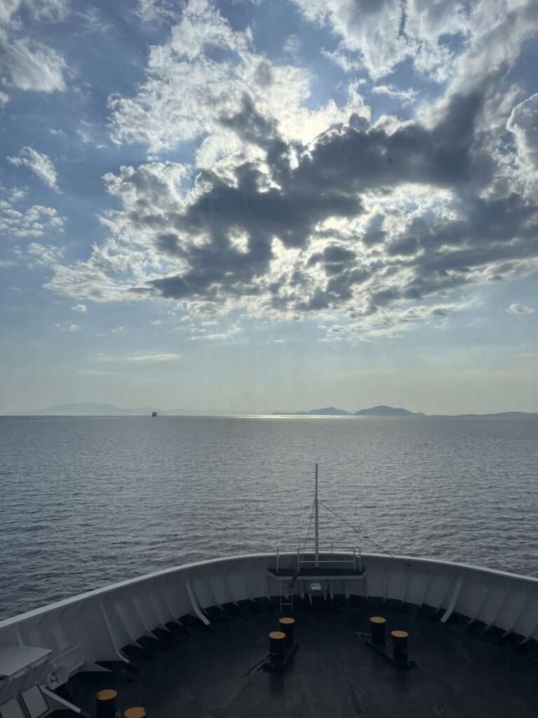 views from the Ferry From Greece To Italy