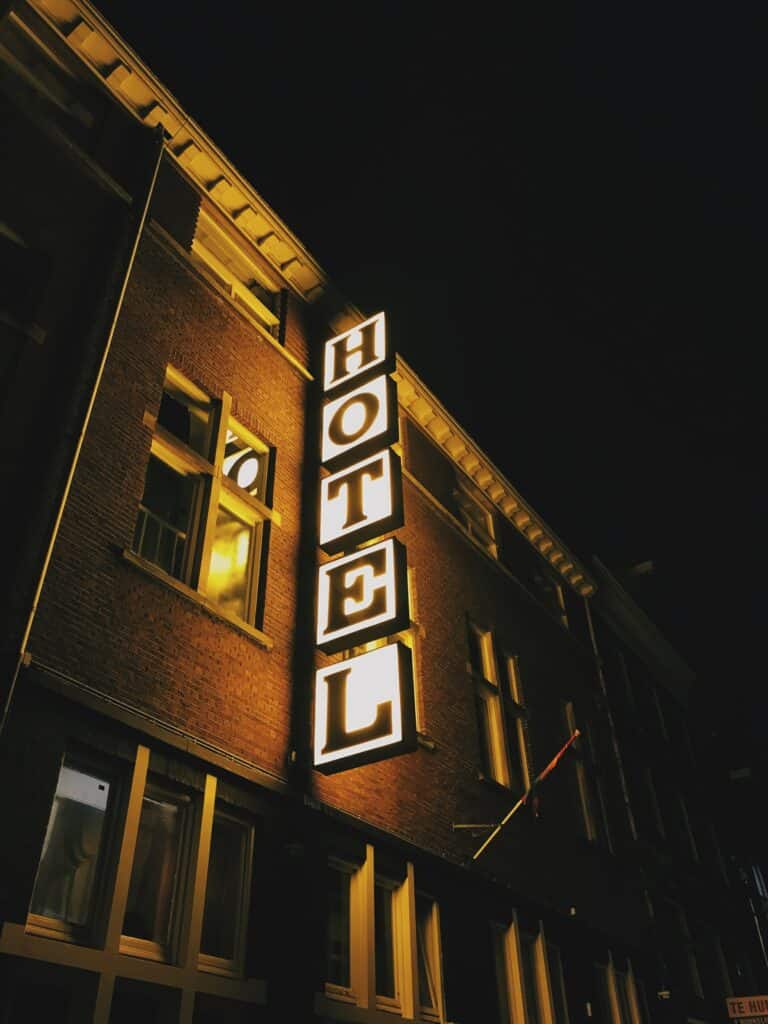 hotel sign