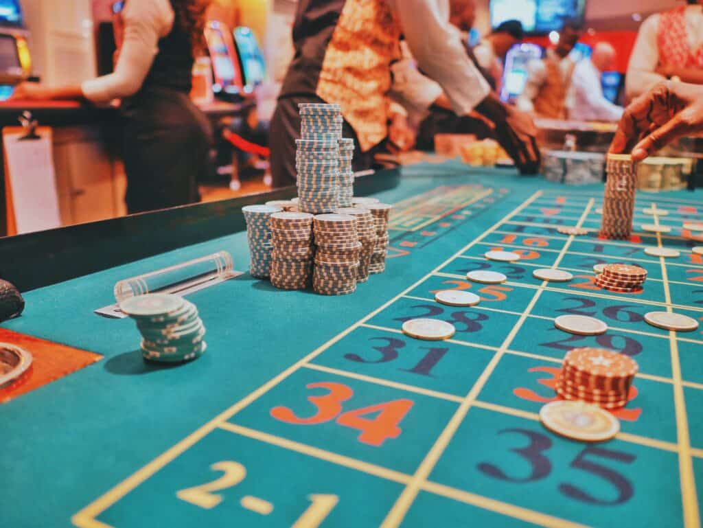 people playing in casino