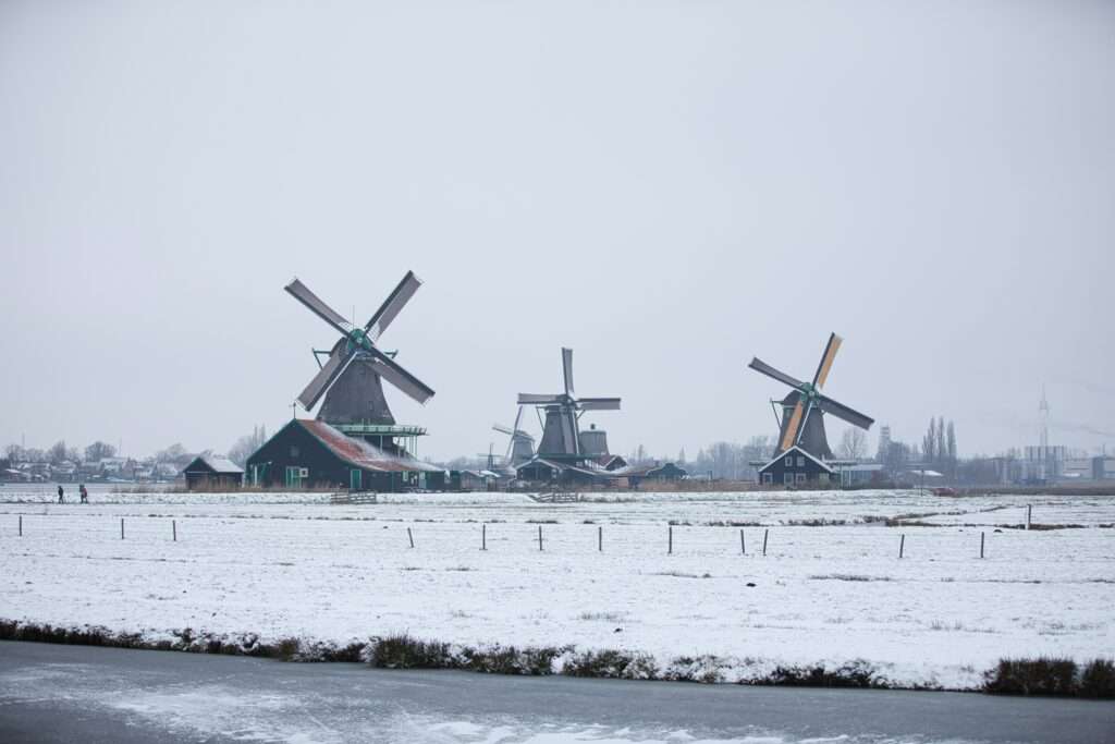 Zaanse Schans in winter